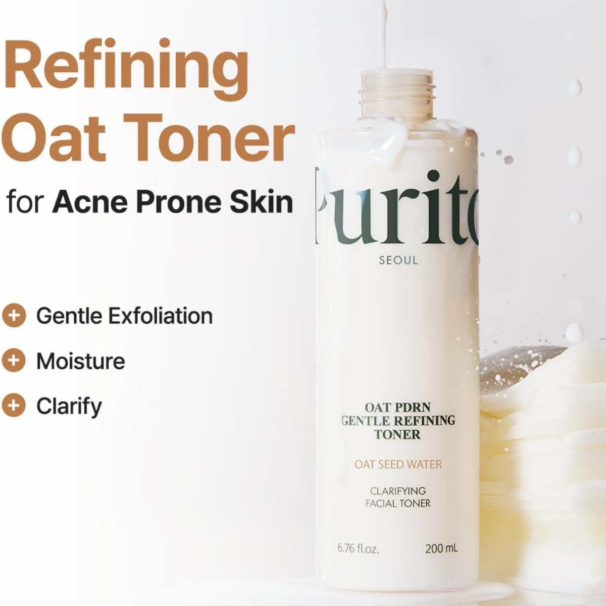 Purito Seoul - Oat PDRN Gentle Refining Toner 200 ml - Billede 4