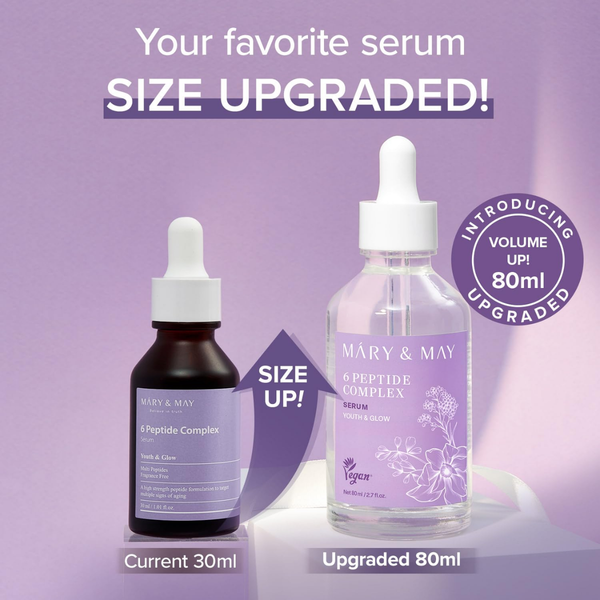 Mary & May - 6 Peptide Complex Serum 80 ml - Billede 3