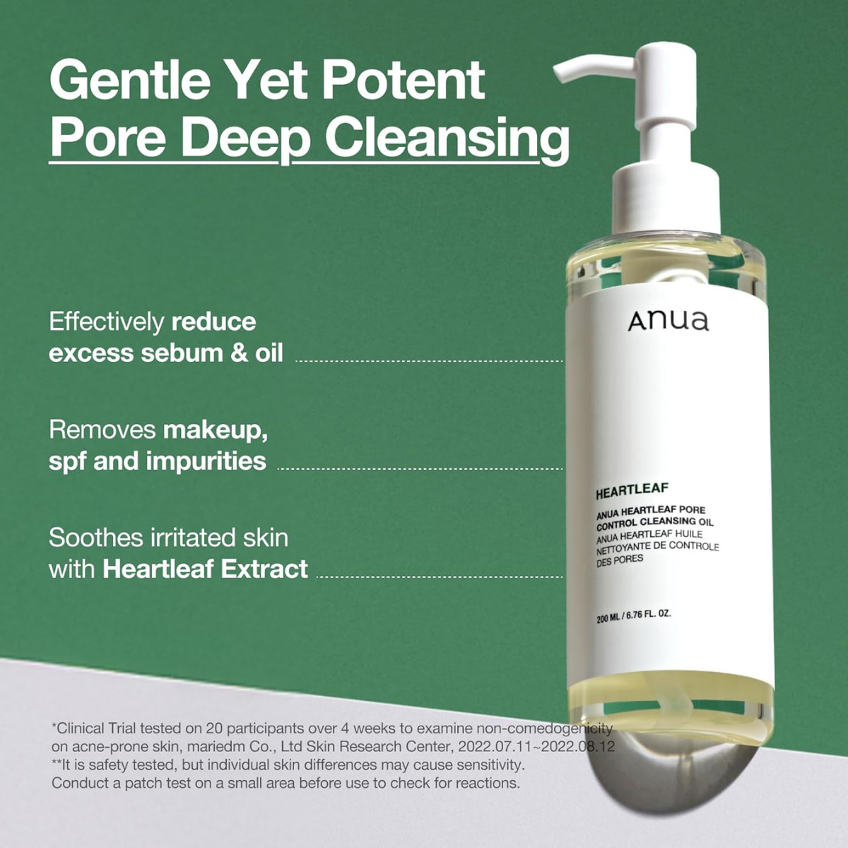 Anua - Heartleaf Pore Control Cleansing Oil 200 ml - Billede 4