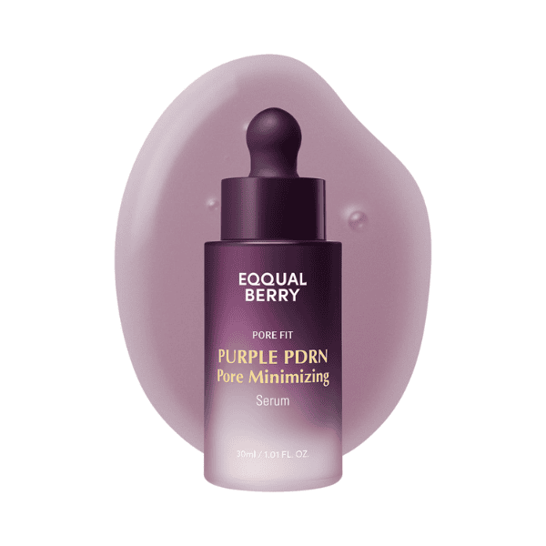 EQUAL BERRY Purple PDRN Pore Minimizing Serum til porereducering og fedtreducering, ideel til fedtet hud.