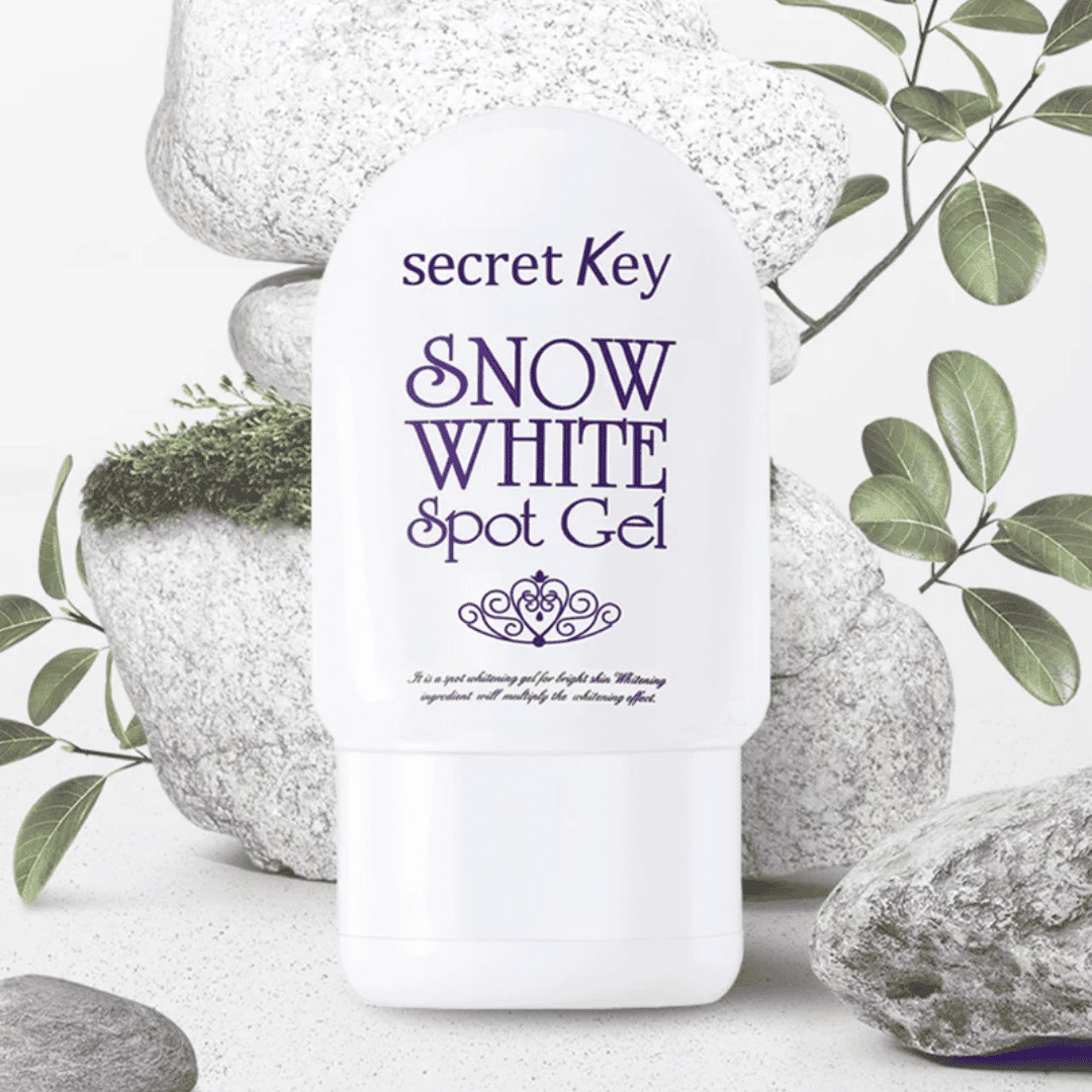 Glødende hudpleje med Snow White Spot Gel, rig på naturlige ingredienser til blege- og pigmentpletter, for en ensartet hudtone.