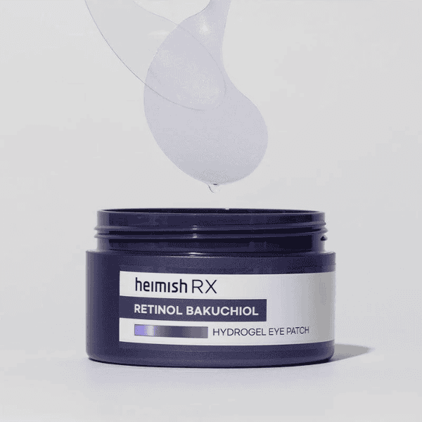 Retinol øjencreme fra Heimish RX, hydrogels og anti-aging effekt, ideel til fine linjer og rynker, skånsom til øjenområdet, til sundere og mere ungdommelig hud.