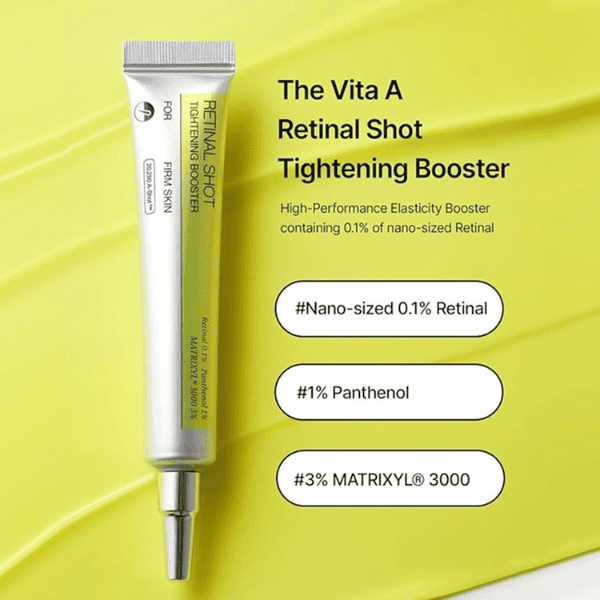 Dybtvirkende retinol-øjencreme med Nano 0,1% Retina, Panthenol og Matrixyl, for forbedret fasthed og glød omkring øjnene, hårdheden booster effektivt huden.