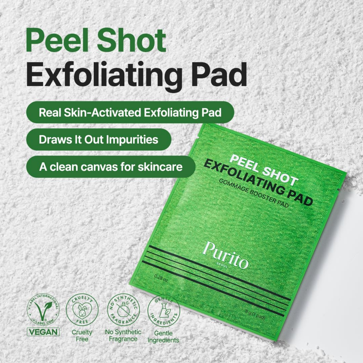 Purito Seoul - Peel Shot Exfoliating Pad 8 ea - Billede 3