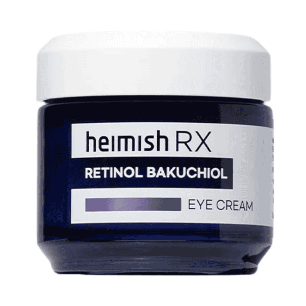 Retinol øjencreme fra heimish RX med bakuchiol, reducerer fine linjer og forbedrer hudens elasticitet omkring øjnene.