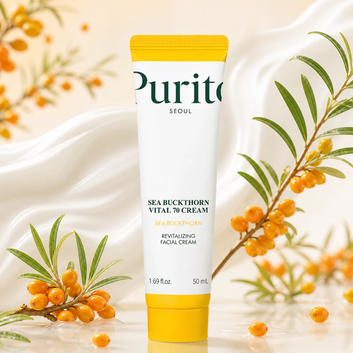 Purito - Sea Buckthorn Vital 70 Cream 50 ml - Billede 4