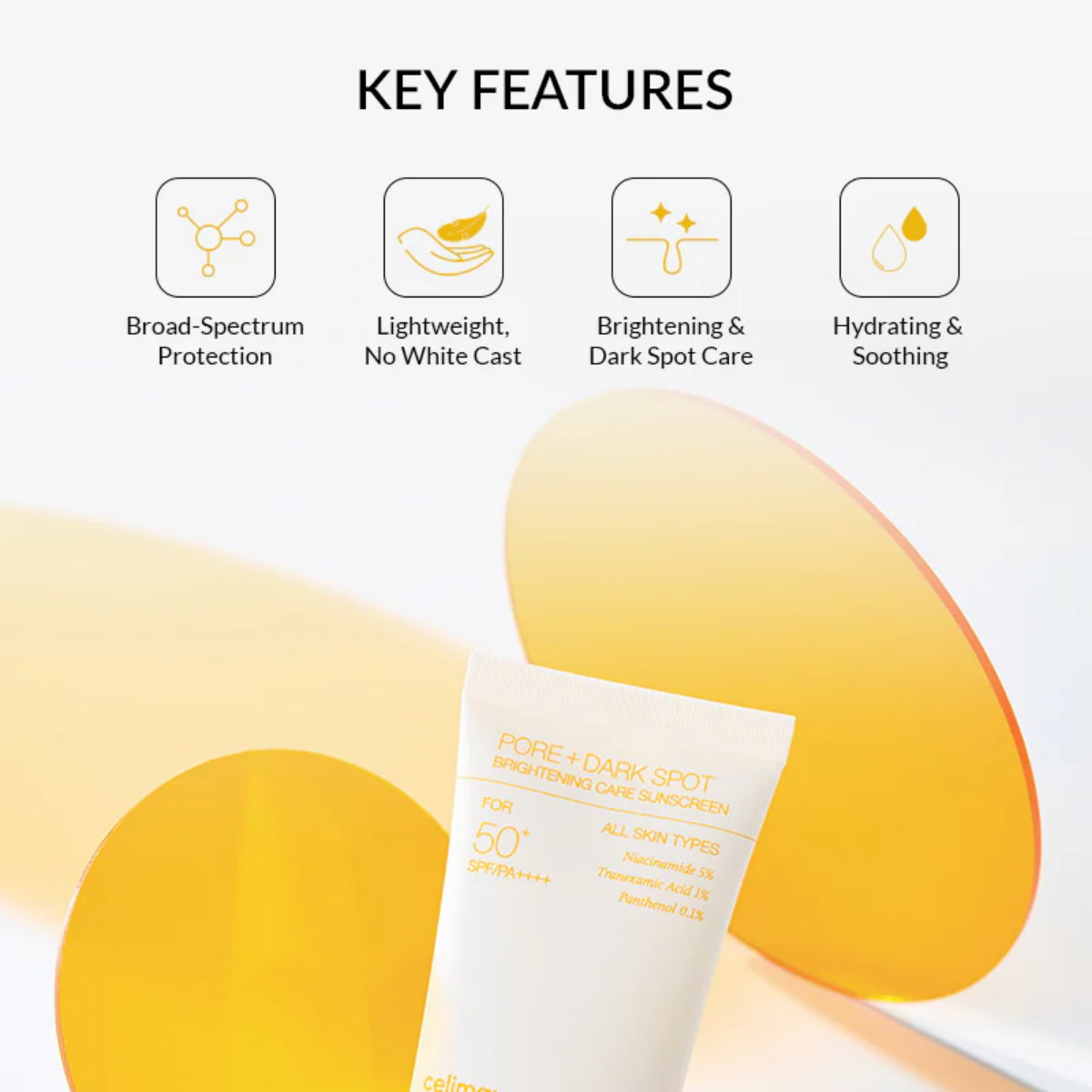 Celimax - Pore+Dark Spot Brightening Care Sunscreen SPF 50+ 50 ml - Billede 3