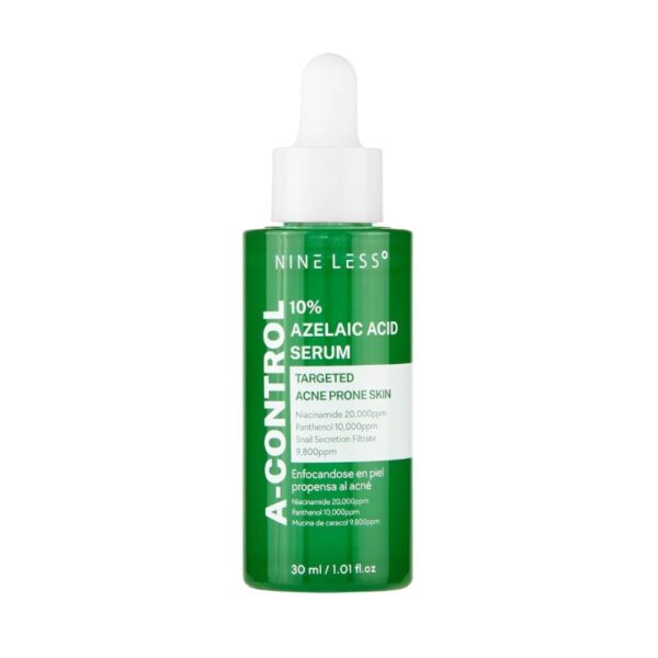Næstlerød Azelinsyre serum til acne-pronet hud, 30 ml, reducerer fedtet hud og hudorme med aktive ingredienser som niacinamid og panthenol. Perfekt til effektiv behandling af acne.