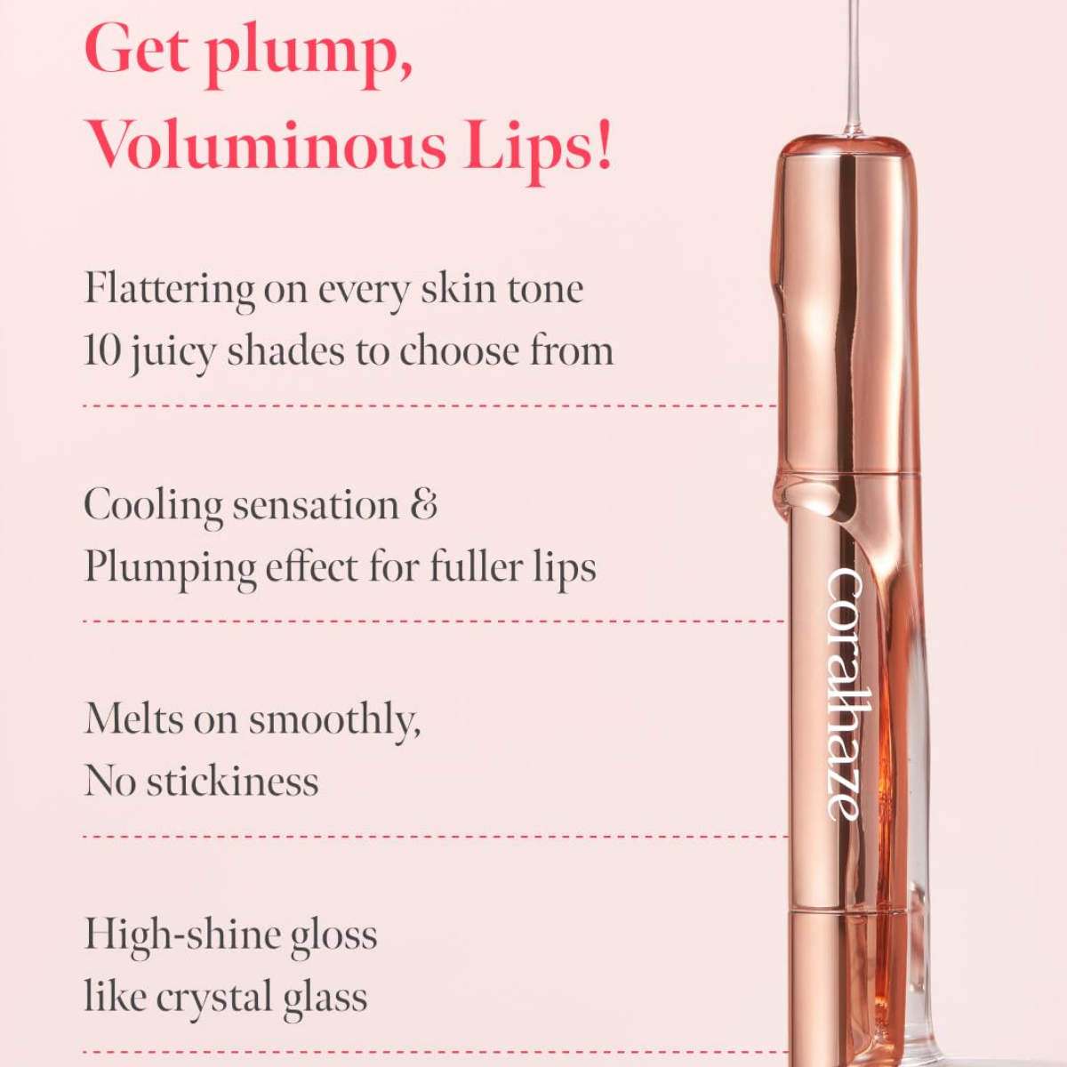Coralhaze - Volumizing Lip Fondue 05 Distinct - Billede 3