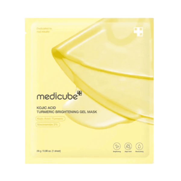 Koreansk ansigtsmaske med kojic acid og gurkemeje til lystere og mere jævn hud. Ideel til hudpleje, glød og hyaluronsyre til fugt. Perfekt til daglig anvendelse.