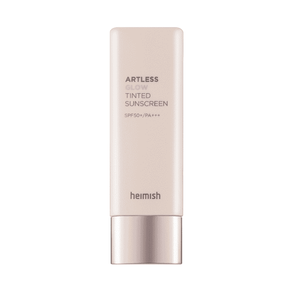 ARTLESS Glow Tinted Sunscreen SPF50+ PA++++, let og beskyttende ansigtssolcreme med kraftfuld solbeskyttelse til daglig brug, velegnet til alle hudtyper.