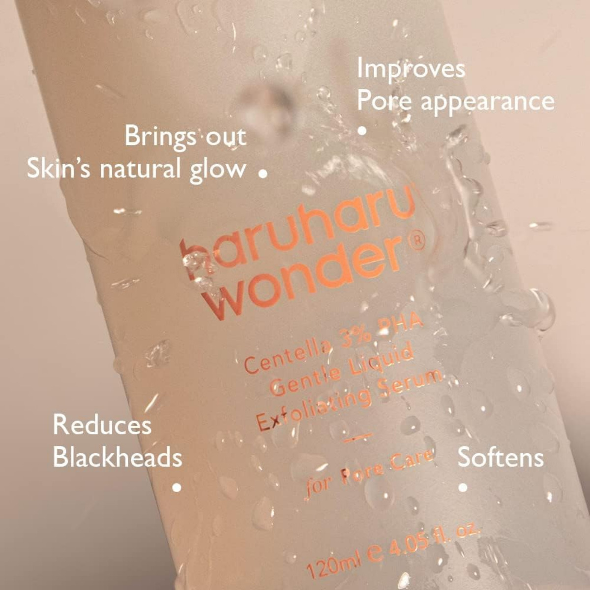 HaruHaru WONDER - Centella 3% PHA Gentle Liquid Exfoliating Serum 120 ml - Billede 4