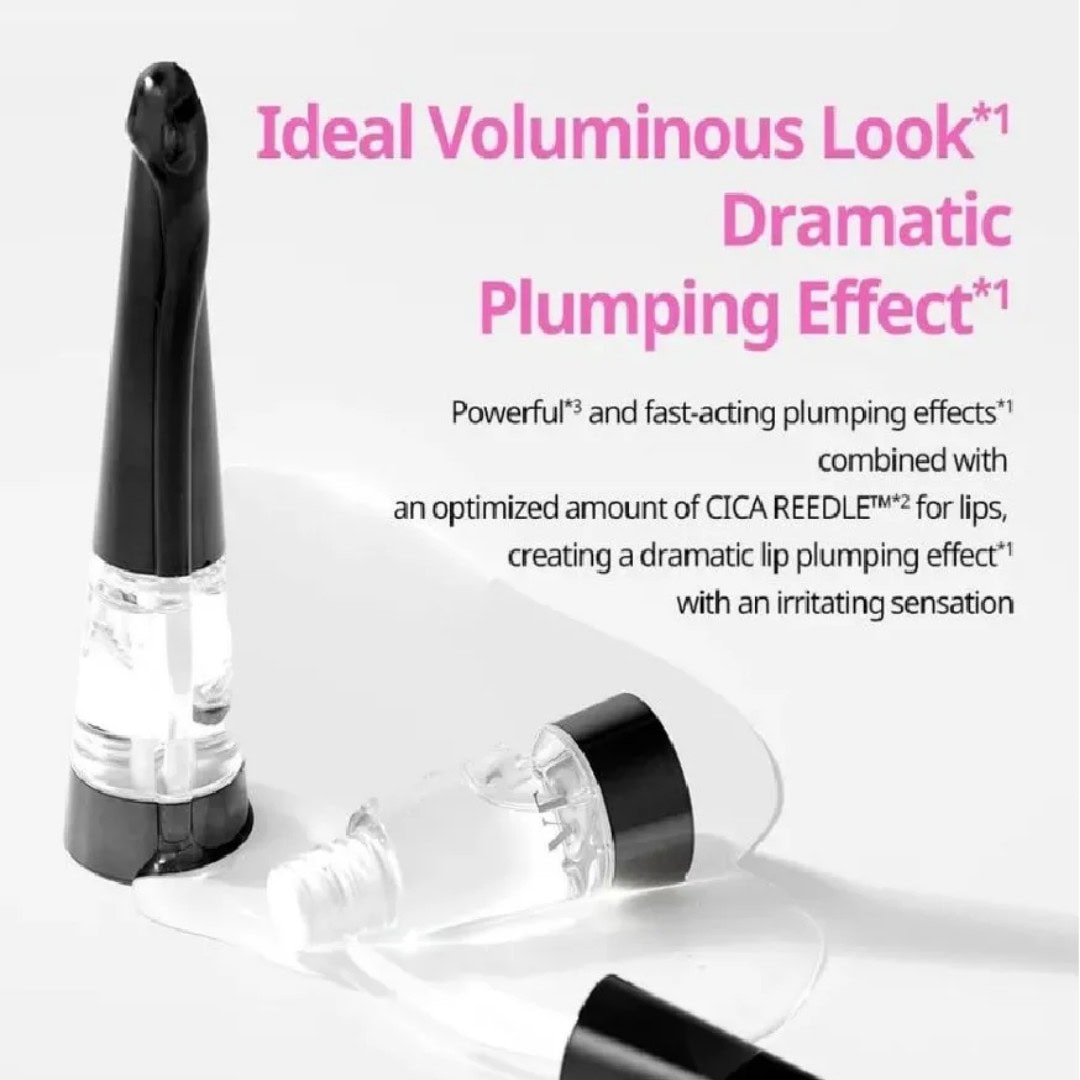 Voluminøst læbepumperprodukt til dramatisk fyldigere læber, hurtigt virkende effekt med CICA REEDLE™. Perfekt til lip plumping, skaber irriterende, men attraktive resultater.