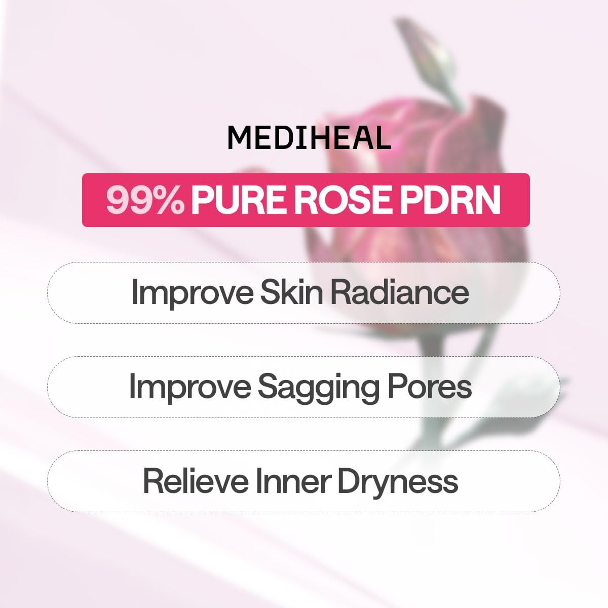 Mediheal - Rose Pdrn Essential Mask Healthy Glow - Billede 4