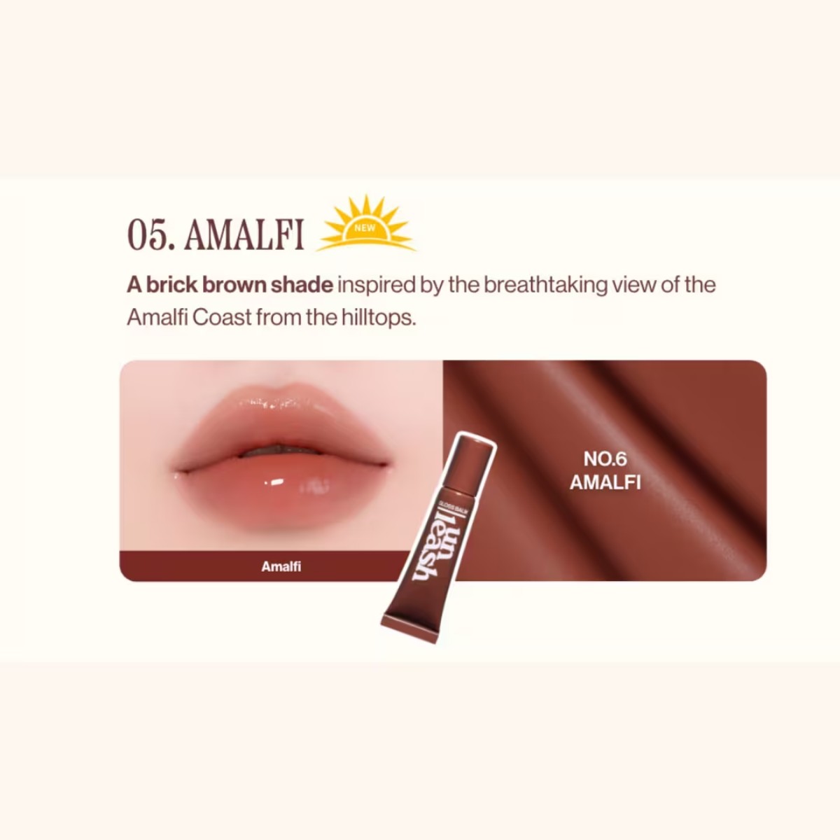 Unleashia - Sunset Dazzle Gloss Balm #No5 Amalfi 10 g - Billede 2