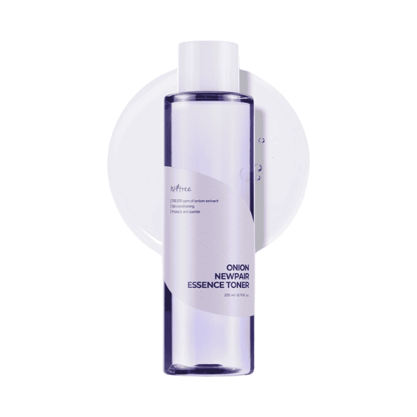 Onion Newpair Essence Toner - Ansigtsrens og fugtgivende ansigtspleje til sensitiv og beskattet hud. Beroliger og balancerer huden med naturlige ingredienser og aloe vera. Ideel til daglig brug for en sund hud.