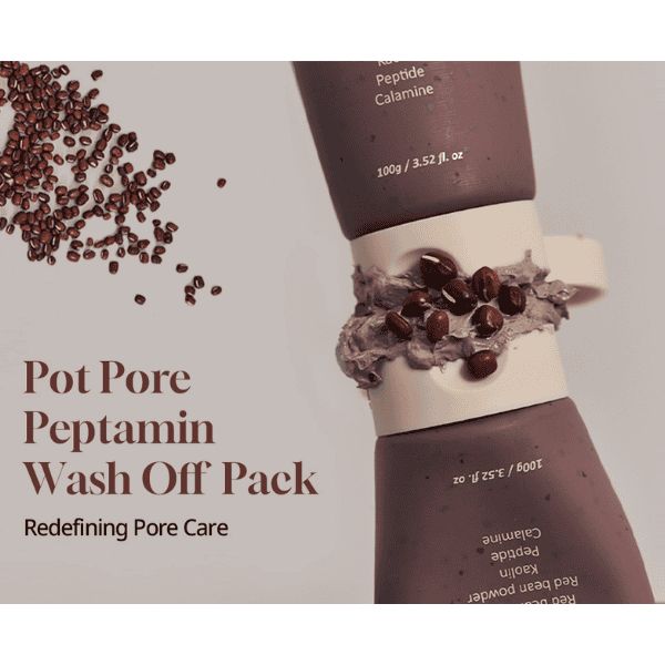 Renserende Peptamin ansigtsvask til porer og akne, 100g, med potent anti-aging og poreelimineringseffekt, ideel til skinnende og klar hud.