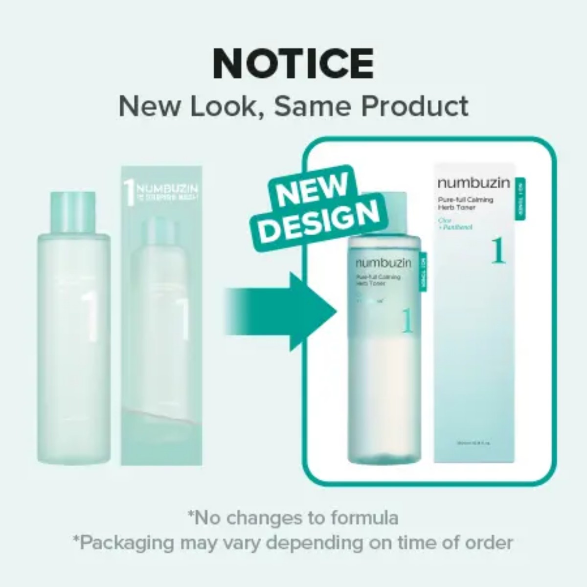 Numbuzin - No.1 Pure-Full Calming Herb Toner 300 ml - Billede 2