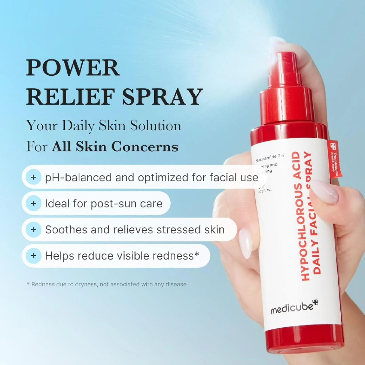 Medicube – Hypochlorous Acid Daily Facial Spray 120 ml - Billede 2