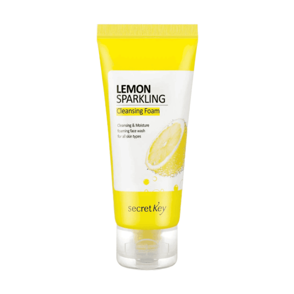 Lemon Sparkling rensemousse til ansigtet, beroligende og fugtgivende, skyller snavs væk og giver en frisk hudoplevelse, velegnet til alle hudtyper.