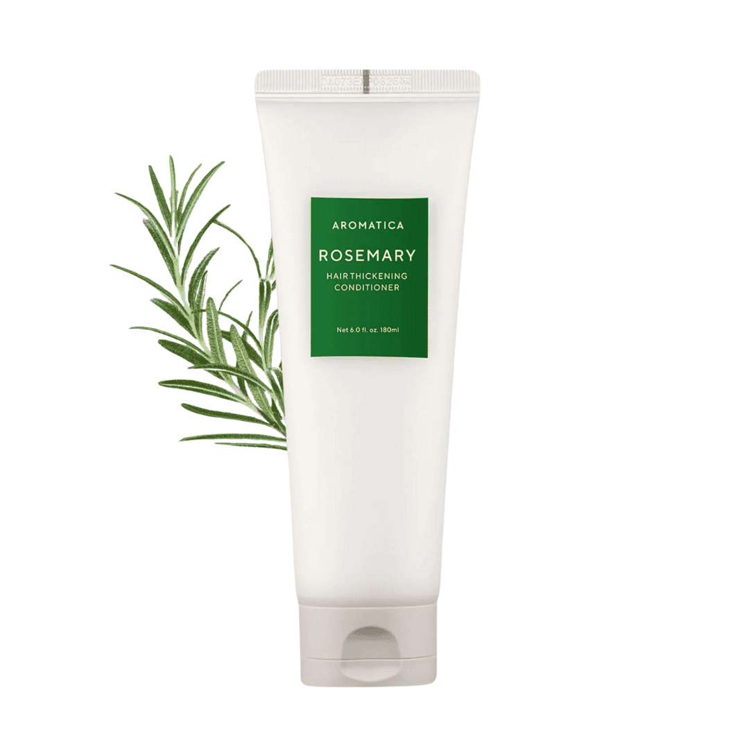 Funktionelt hårtykningsbalsam med rosmarin til sundt og tykt hår, naturlig pleje, styrker håret og forbedrer hårbundens sundhed. Ideelt for tørt og beskadiget hår.