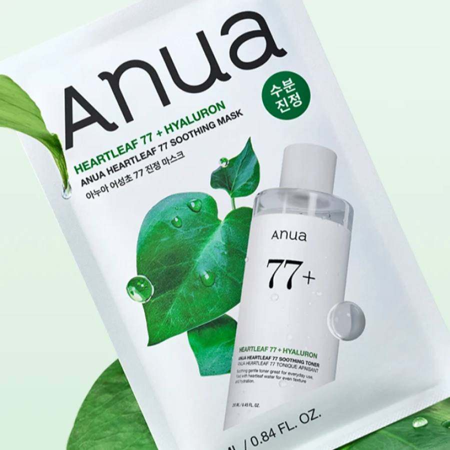 Anua - Heartleaf 77 Soothing Sheet Mask (W) - Billede 3