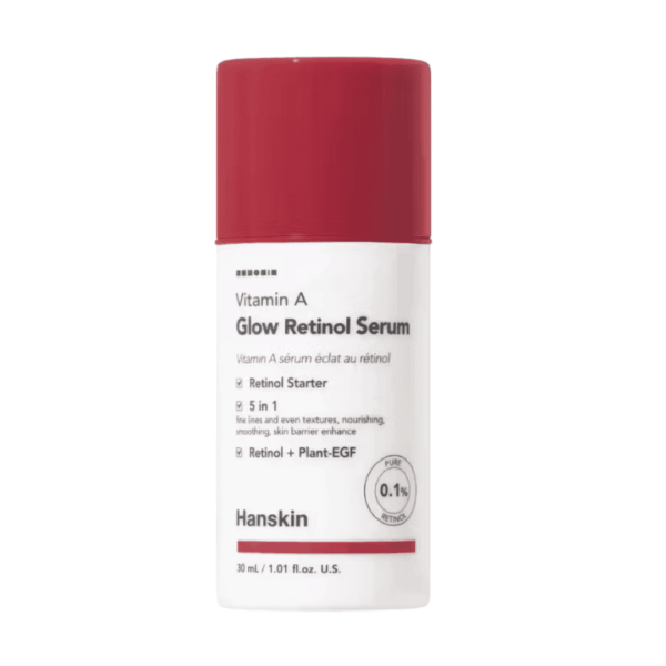 Glow Retinol Serum med Vitamin A, fugtgivende og forfinende hudpleje til glat hud, reducerer fine linjer, forbedrer hudens tekstur og barrierer. Ideel til anti-aging og hudfornyelse.