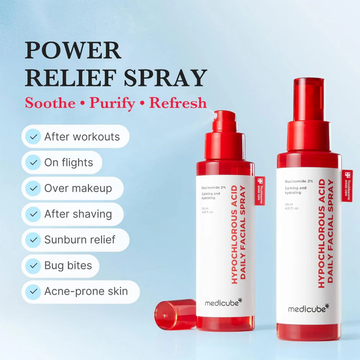 Medicube – Hypochlorous Acid Daily Facial Spray 120 ml - Billede 4