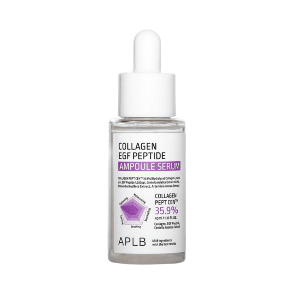 Collagen ampul Serum til ansigt, anti-age pleje med kollagen og peptider, for fastere, mere elastisk hud, natuligt udseende, hudpleje serum til alle hudtyper, dybdegående fugt og fornyelse.