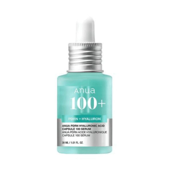 Anua 100+ PDRN Hyaluronsyre Serum - Hudpleje til genoprettelse og fugtforsegling, ideel til anti-aging og hudfornyelse.
