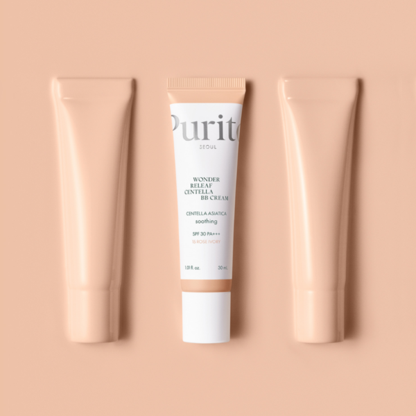 Pjurit Seoul Wonder Releaf Centella BB Cream med SPF 30, hydratiserende og beroligende foundation til alle hudtyper.