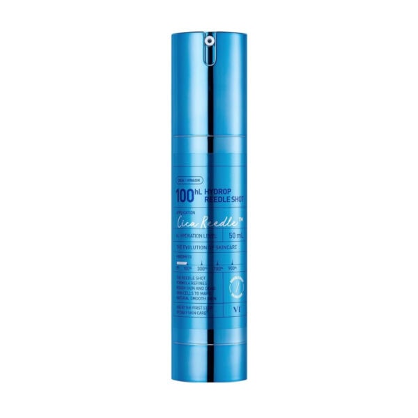 Hydropåfyldningssprøjte til hudpleje med hyaluronsyre og CICA, 100 ml, til intens hydrering og forbedring af hudens struktur. Ideel til daglig skønhedspleje.